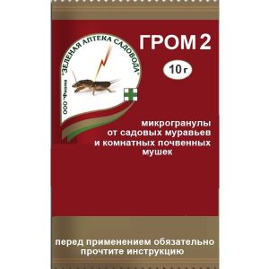 Гром-2 10гр (сад.мурав.и почв.муха)/200шт//Пакет