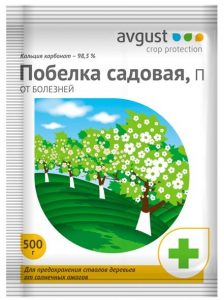 Садовая Побелка 500гр защита стволов от болезней и ожогов/30шт//Пакет