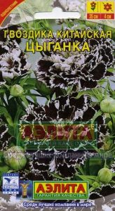 Гвоздика Китайская Цыганка 0,05г черно-бел Н35см /однолетник/ЦП