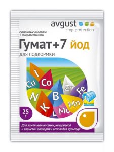 Гумат +7  25гр йод удобрен.с микроэлем /200шт//Пакет