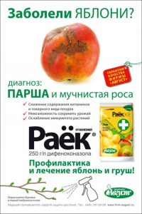 Раек  2мл от комплекса болезней: парша,мучнистая роса/200шт/Пакет