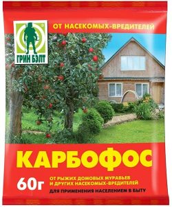 Карбофос 60гр (от рыж.дом.мурав.и др.насек) ТМ Грин Бэлт /100шт//Пакет