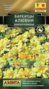 Бархатцы Алюмия ванильно-кремовые 10шт Сел. Floranova Золотая сер /однолетник/ЦП