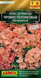 Флокс друммонда Промис Персиковый 10шт махровый Золотая сер /однолетник/ЦП