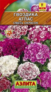 Гвоздика Турецкая Атлас Смесь Окрасок 0,3гр махровая /двулетник/ЦП