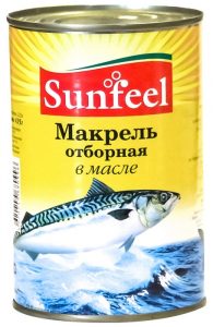 Макрель отборная в масле «SunFeeL» 425г