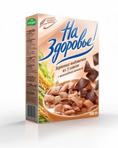 Сухой завтрак -Подушечки Шоколадные 250г «Кунцево»