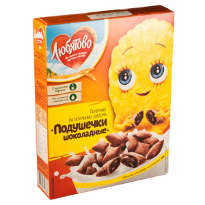 Сухой завтрак -Подушечки Шоколадные 220гр «Любятово»