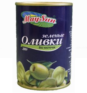 Оливки зеленые «MaySun» 280г