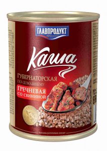 Кашa Гречневая с Говядиной 340г «ГлавПродукт»