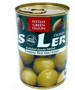 Оливки зеленые «SLER» 280г