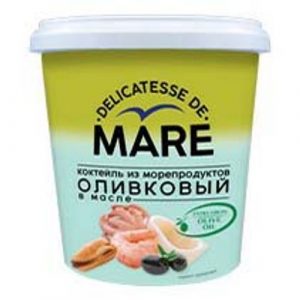 Коктейль из морепродуктов в масле «Оливковый» 380г «Балтийский берег»