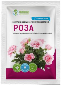 Удобрение РОЗА 30гр водорастворимое комплексное сер.ФХ Ивановское /80шт//Пакет