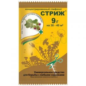 Стриж 9гр гербицид от сорняков (одуванчики, сныть, осот, крапива) на 40м2 /200шт//Пакет