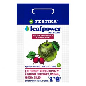 Фертика Leaf POWER для Плодово-ягодных культур 15гр водорастворимое удоб./100//Пакет