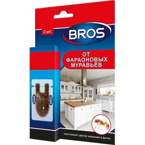 BROS Приманка от фараоновых (рыжих) муравьёв 2шт/20шт//Коробочка