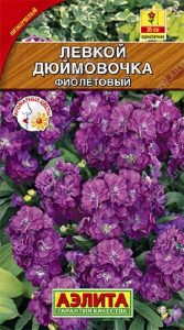 Левкой Дюймовочка Фиолетовый 0,1гр карликовый /однолетник/ЦП