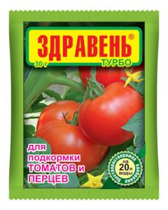 Здравень ТУРБО ТОМАТЫ 30гр (ПОДКОРМКА)/150шт//Пакет