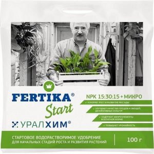 Фертика СТАРТ 100гр NPK 15:30:15+МИКРО (для нач-х стадий роста и развития растений)/50шт//Пакет