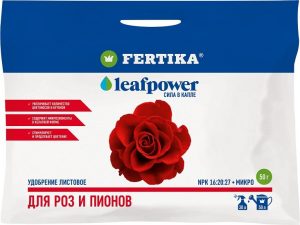 Фертика Leaf POWER для Роз и Пионов 50гр водорастворимое удобрение /50шт//Пакет