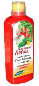 Удобрение для Огурцов,Тыквы и Кабачков 0,5л минеральное сер.Волшебная Лейка /12шт/ 03.-08./Бутылка