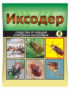 Иксодер 4мл средство от клещей и вредных насекомых /150шт//Пакет