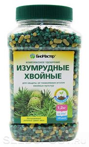 Комплексное минеральное удобрение Изумрудные Хвойные 1,2 кг /5шт//Банка НОВИНКА!!!